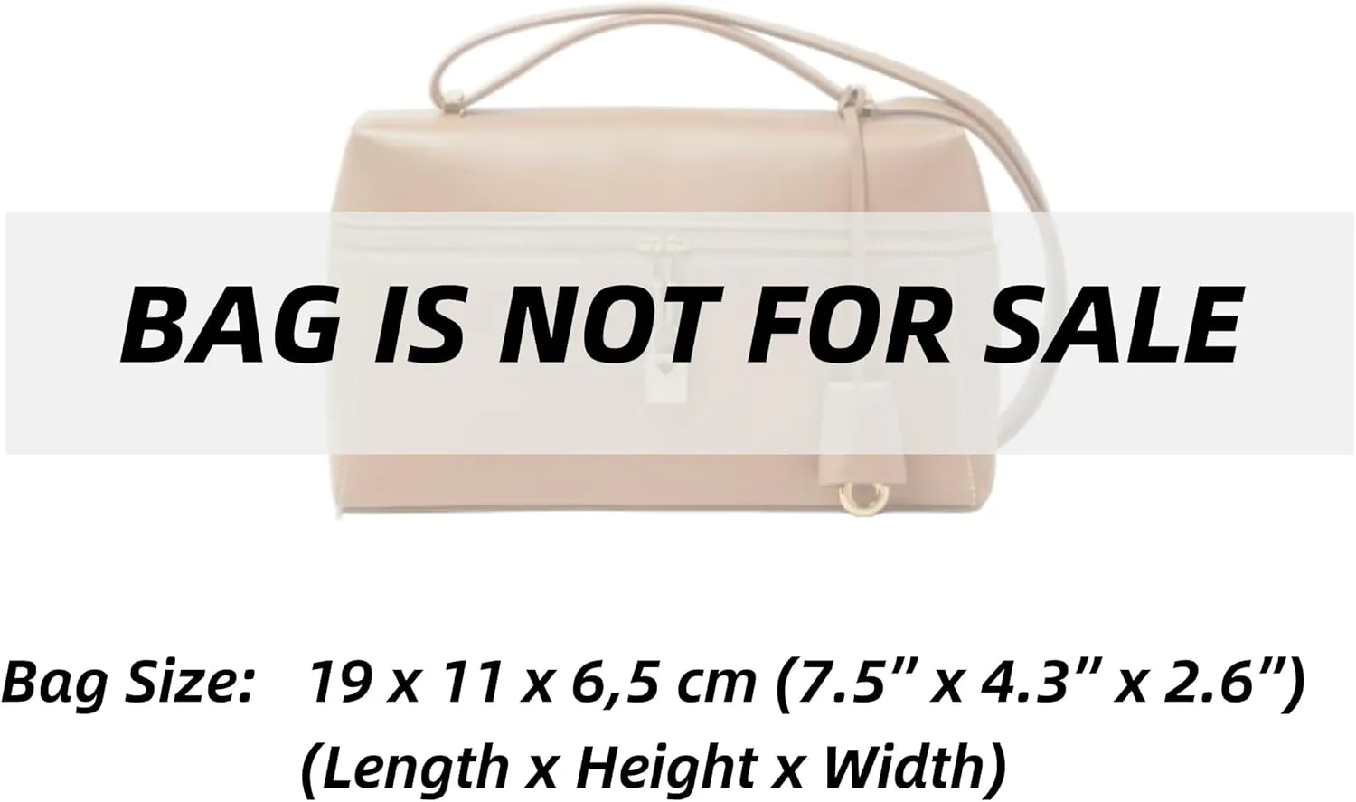Xoppia Bag Organizer compatible with Loro Piana Extra Bag L19. Felt Insert Liner for Women Handbag. (Brown, Style A: Exposure)