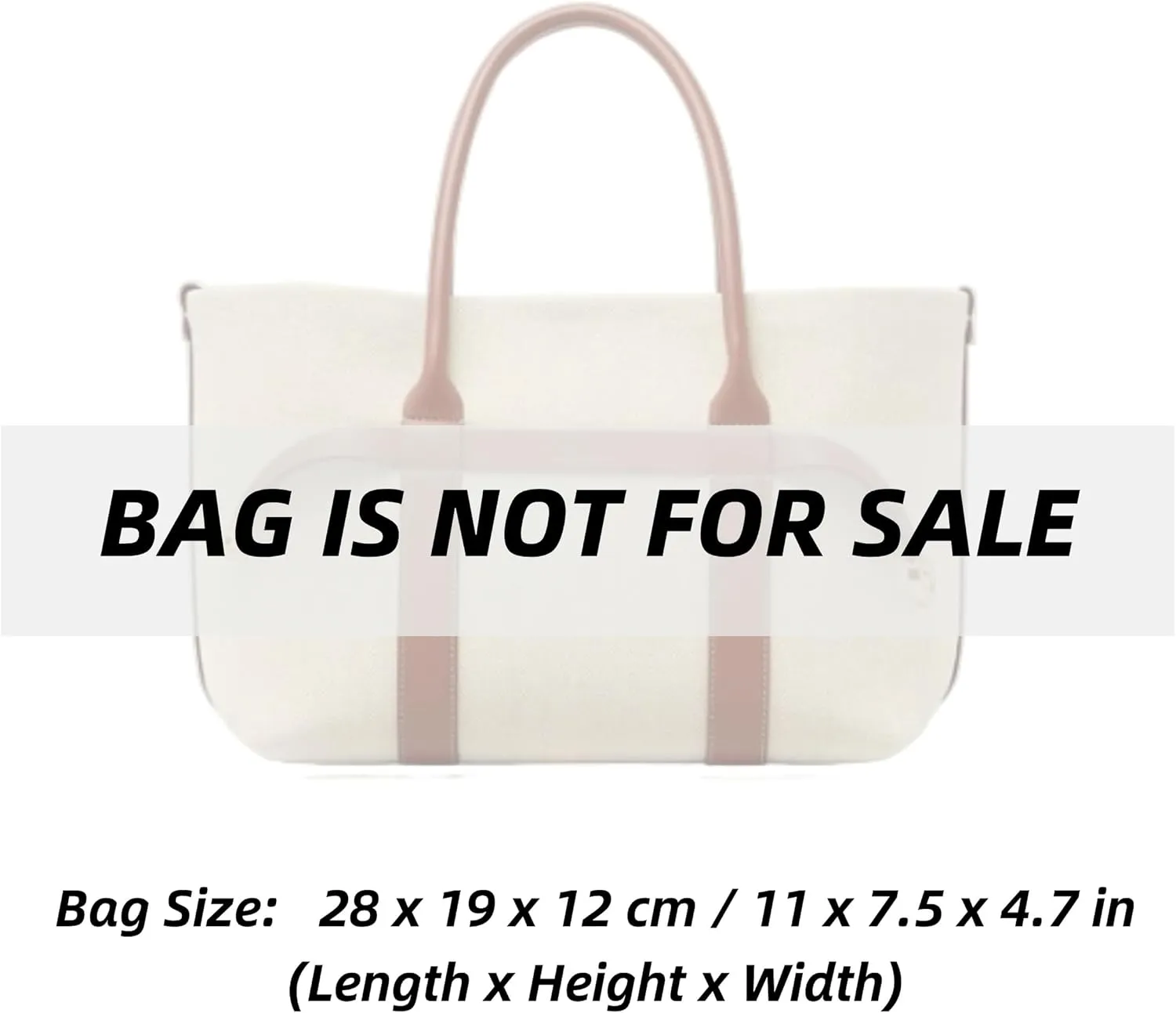 Xoppia Bag Organizer compatible with Loro Piana Ghiera Shopper Small. Felt Insert Liner for Women Handbag. (Beige, Style A: Exposure)