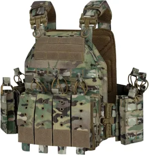 YAKEDA Quick Release Tactical Outdoor Vest for Adult