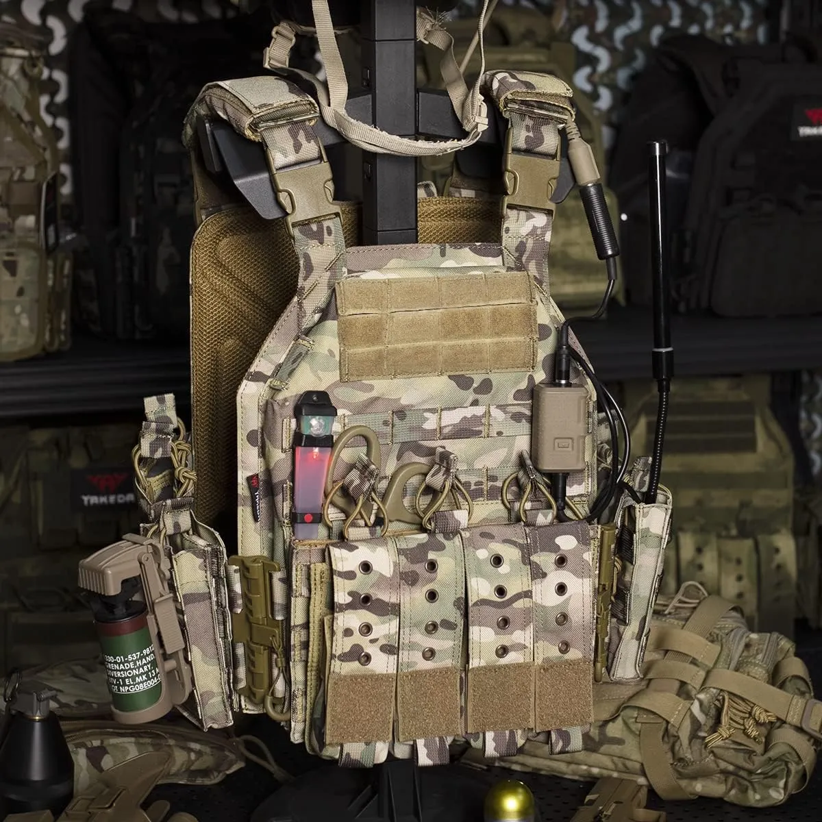 YAKEDA Quick Release Tactical Outdoor Vest for Adult