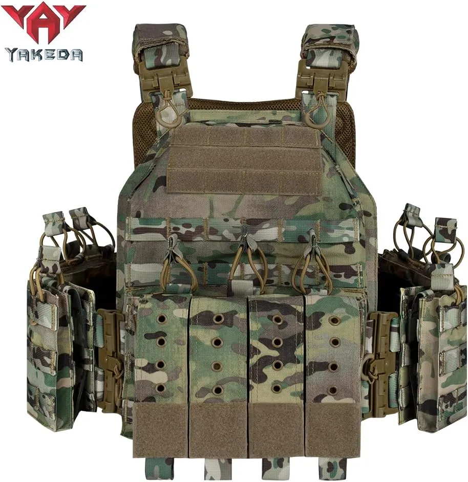 YAKEDA Quick Release Tactical Outdoor Vest for Adult