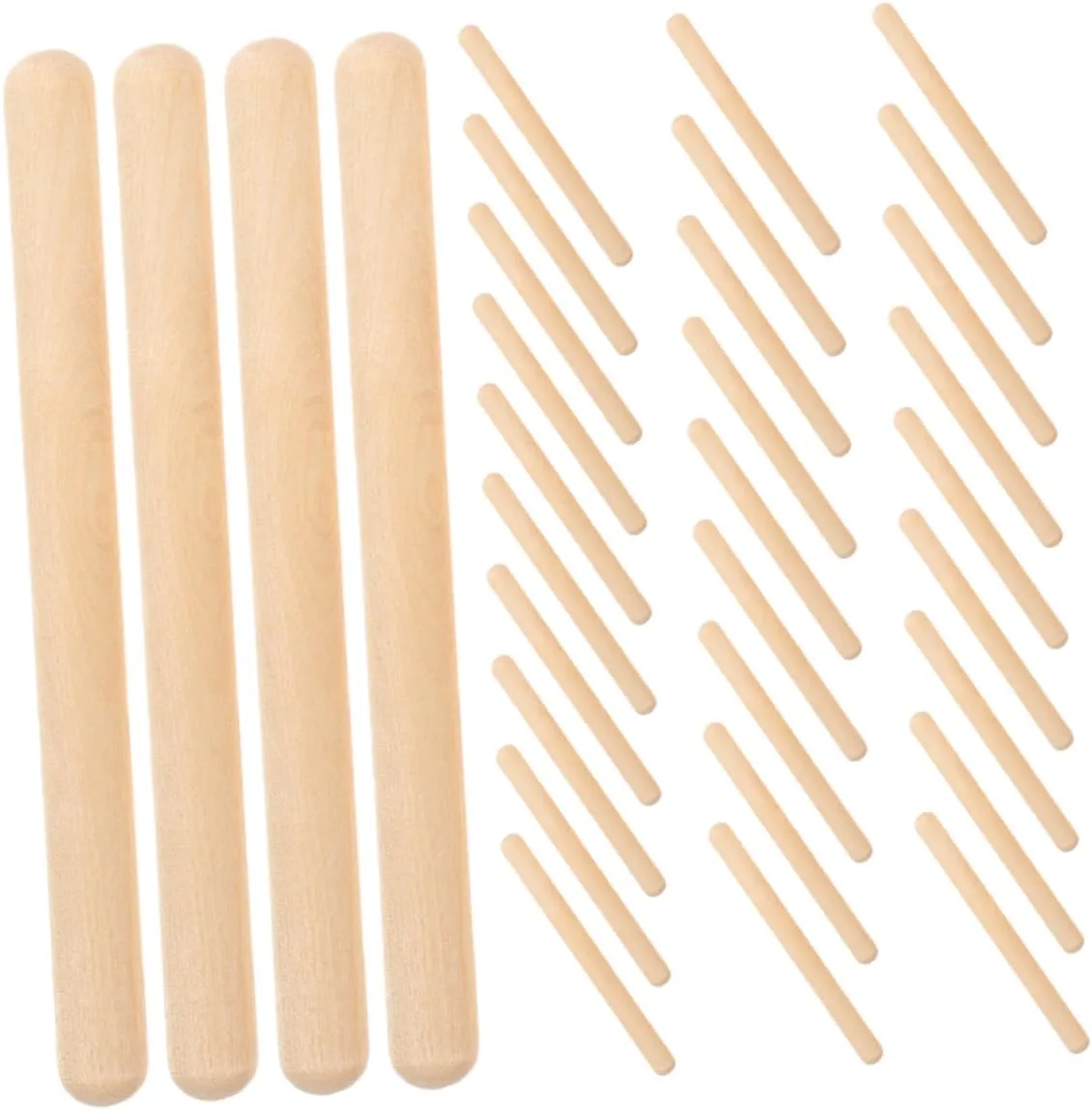 YARNOW Early Learning Musical Toys Pcs Wooden Rhythm Sticks Safe Enhance Boys and Music Literacy