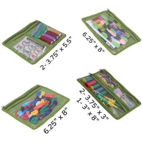 Yazzii Craft Box with Fabric Top - Portable Organizer