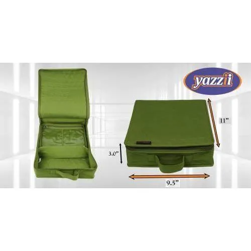Yazzii Craft Box with Fabric Top - Portable Organizer