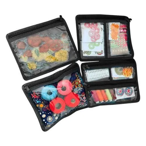 Yazzii Craft Box with Fabric Top - Portable Organizer