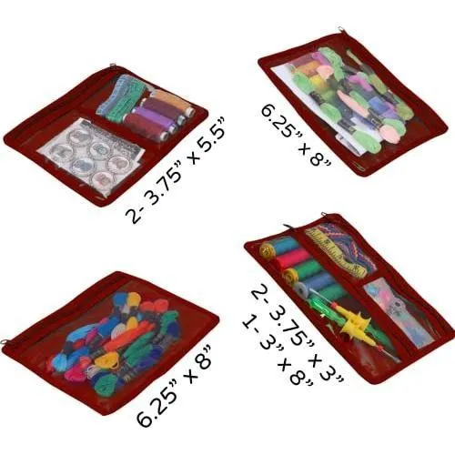 Yazzii Craft Box with Fabric Top - Portable Organizer