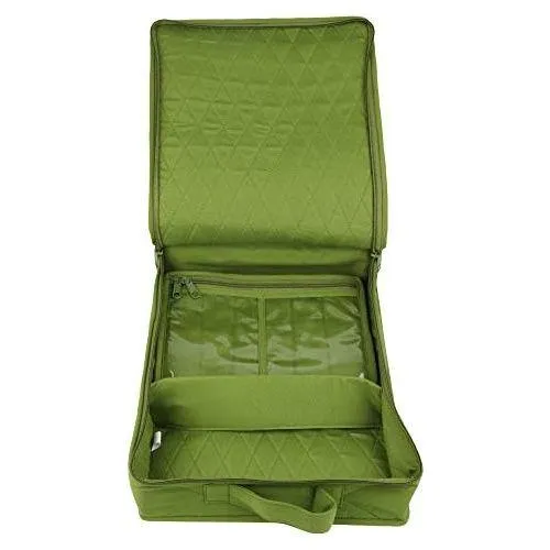 Yazzii Craft Box with Fabric Top - Portable Organizer