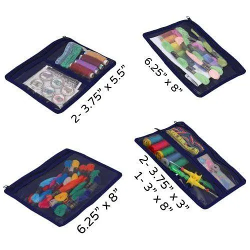 Yazzii Craft Box with Fabric Top - Portable Organizer