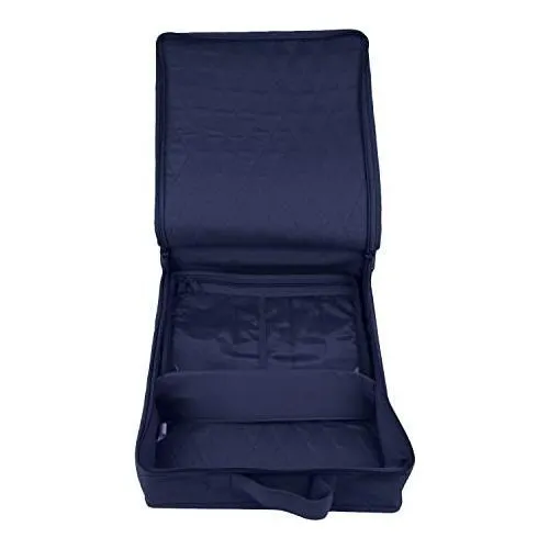 Yazzii Craft Box with Fabric Top - Portable Organizer