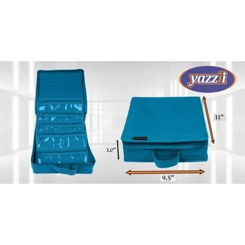 Yazzii Craft Box with Fabric Top - Portable Organizer