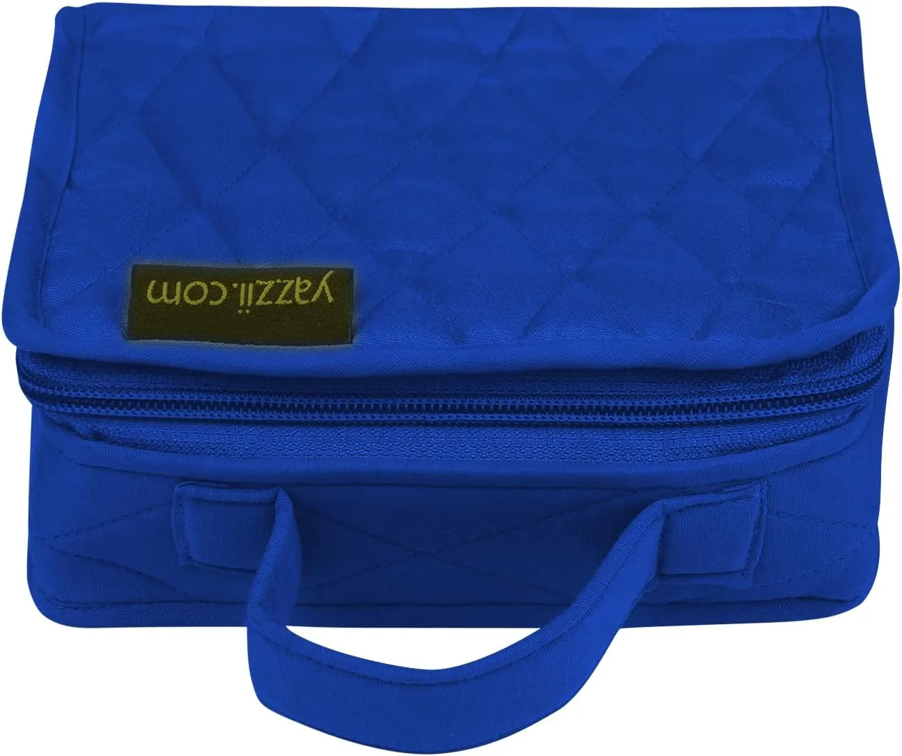 Yazzii Crafters Mini Organizer Tote Bag - Portable Storage Organizer for Crafts, Cosmetics,& Jewelry Royal Blue