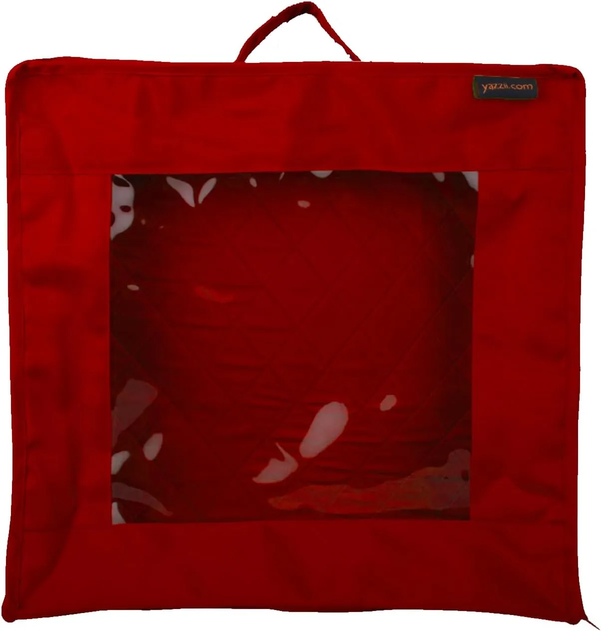Yazzii Quilt Block Showcase Bag - Portable Storage Bag Organizer - Multipurpose Storage Organizer for Sewing Projects, Fabric Pieces, Quilt Blocks, Appliques, Stitcheries & More.-Red