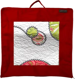 Yazzii Quilt Block Showcase Bag - Portable Storage Bag Organizer - Multipurpose Storage Organizer for Sewing Projects, Fabric Pieces, Quilt Blocks, Appliques, Stitcheries & More.-Red