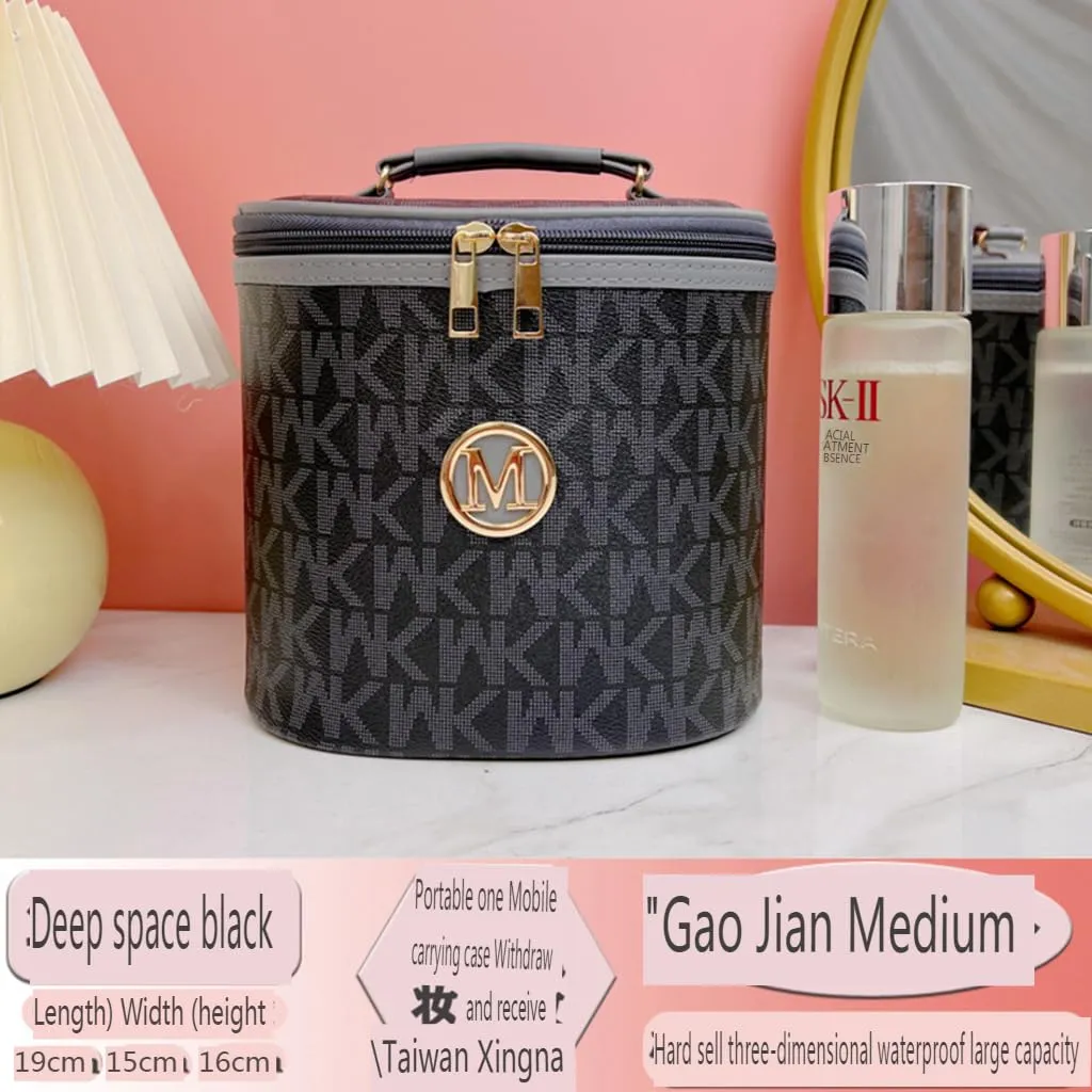 YEFDG Travel Makeup Bag Makeup Train Case Portable Artist cosmetic bag with Adjustable Dividers for Cosmetics Makeup Brushes Toiletry Jewelry Digital Accessories Black (black2)