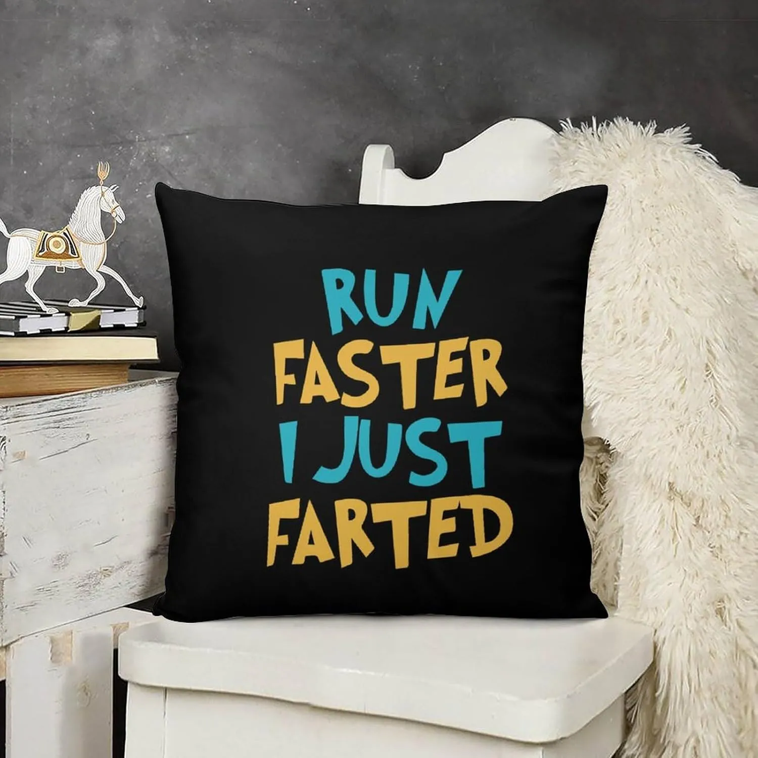 Yepp I Just Farted Soft Sofa Throw Pillow Covers Square Couch Pillow Cases for Living Room Car