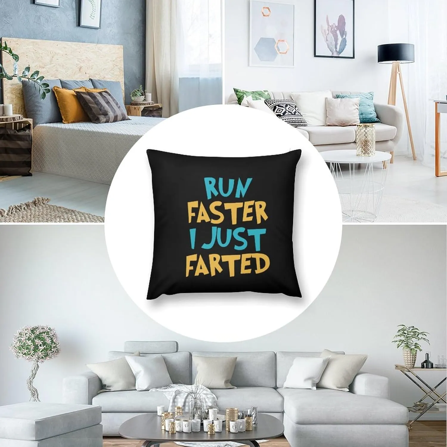 Yepp I Just Farted Soft Sofa Throw Pillow Covers Square Couch Pillow Cases for Living Room Car
