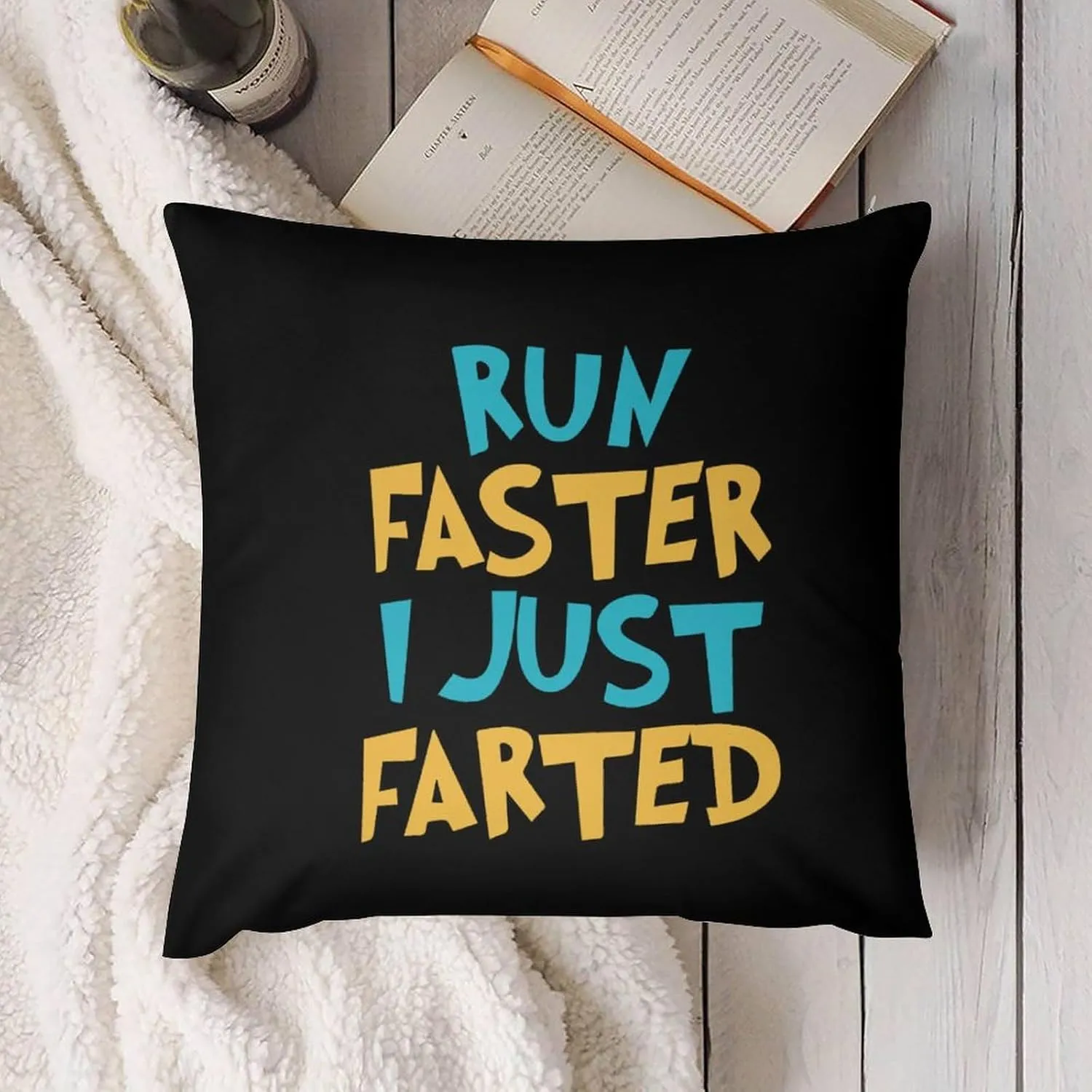 Yepp I Just Farted Soft Sofa Throw Pillow Covers Square Couch Pillow Cases for Living Room Car