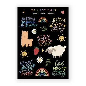 You Got This | Journaling Sticker Sheet