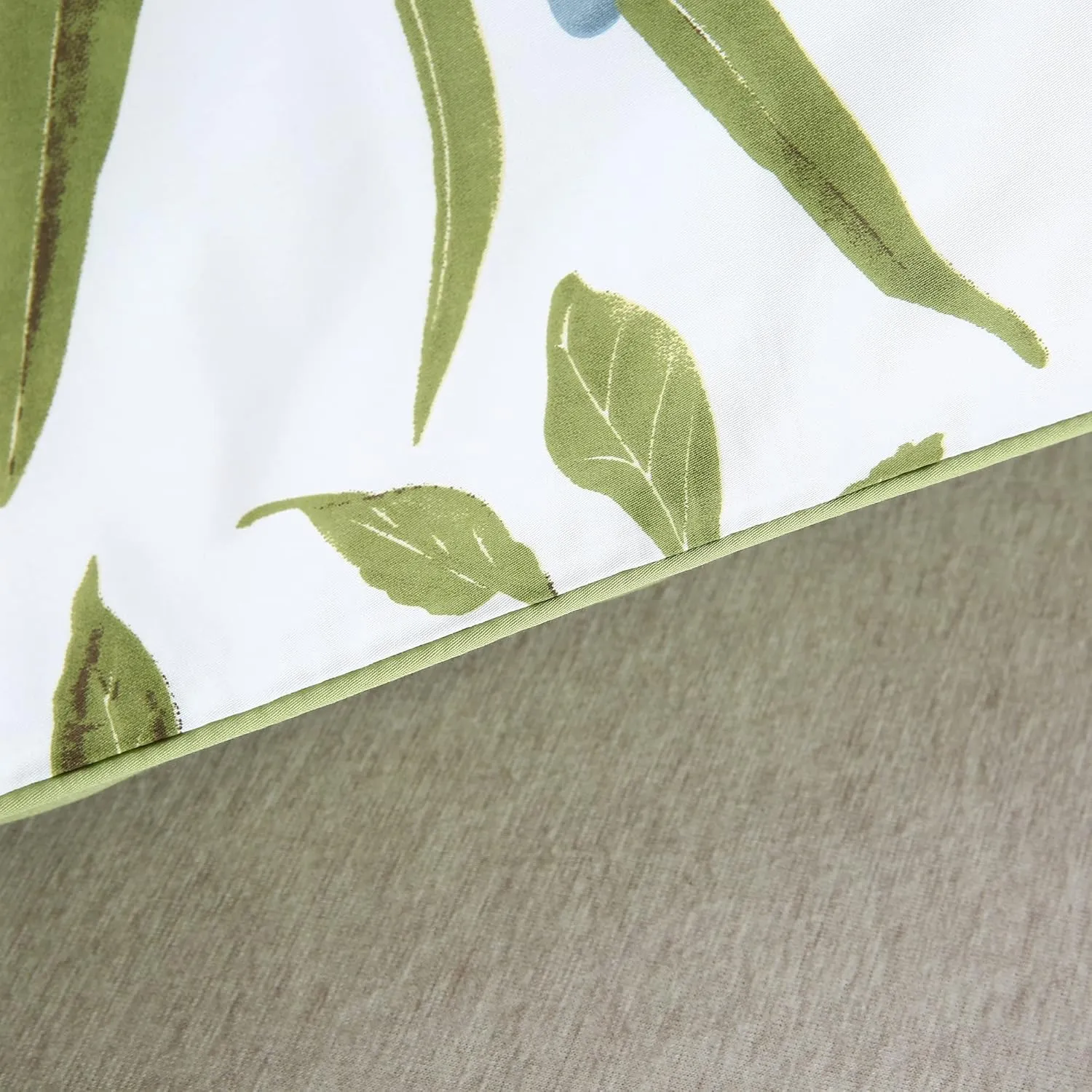 YOU SA Luxury 100% Cotton Pillowcases Pillow Cases Birds Floral Print Pillow Covers (King, Color-21)