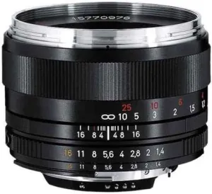 ZEISS Classic Planar ZF.2 T* 50mm f/1.4 Standard Camera Lens for Nikon F-Mount SLR DSLR Cameras, Black