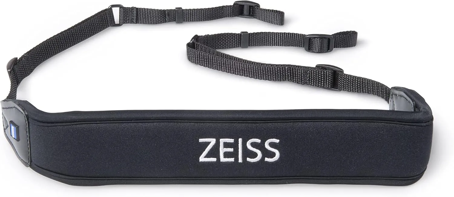 ZEISS Comfort Camera Strap Adjustable Length and Quick Release for Cameras and Binoculars, Black