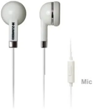 ZHP-019S Cosmo Classic Style Stereo Earphones with Built-in Mic, White